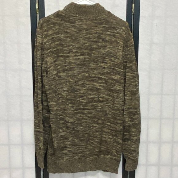 Method Long Sleeve Marled Mock Turtleneck 1/4 Zip Cable Knit Pull On Sweater XXL - Picture 2 of 12